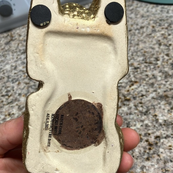 Christmas 2 set  ceramic gold reindeers decoration - Picture 3 of 6